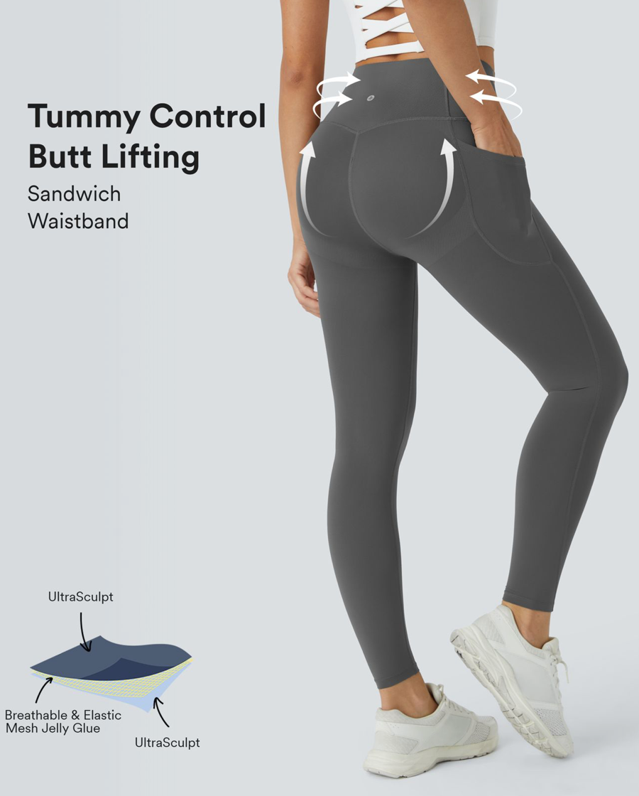 "SculptFit" Seamless Slip Leggings